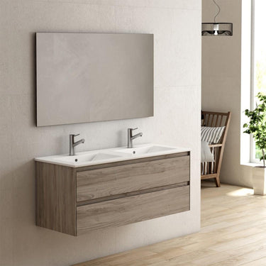 Eviva Bloom 48″ Bathroom Vanity with White Integrated Porcelain Sink Vanity Eviva Pine Grey